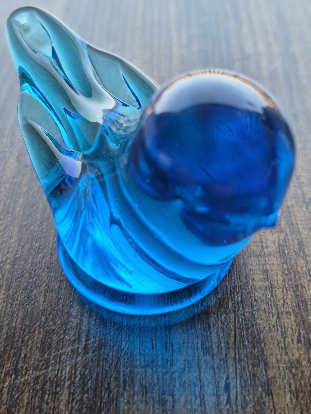 Signed Bluebird of Happiness Glass Figurine  Leo Ward 1994 - Picture 4 of 6